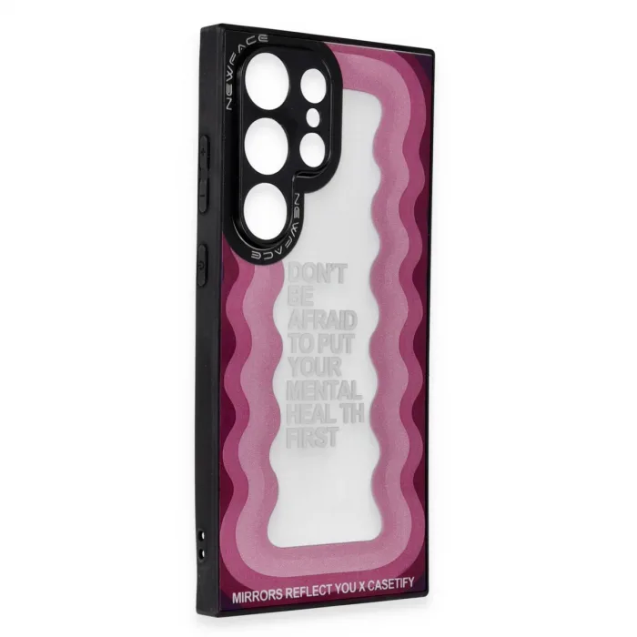 Newface Samsung Galaxy S24 Ultra Kılıf Mirror Desenli Kapak - Mirror - 11