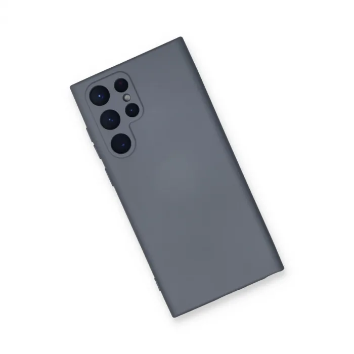 Newface Samsung Galaxy S24 Ultra Kılıf Nano İçi Kadife Silikon - Gri