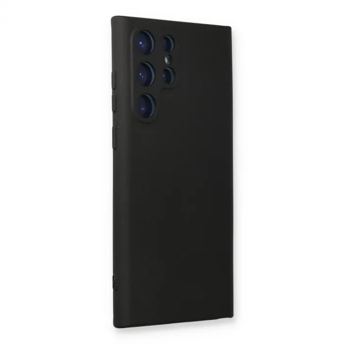 Newface Samsung Galaxy S24 Ultra Kılıf Nano İçi Kadife Silikon - Siyah