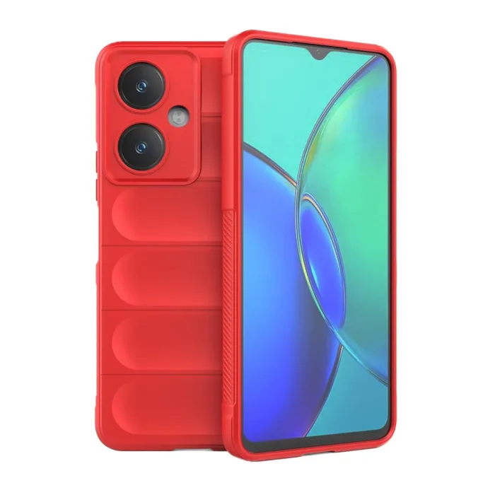 Newface Vivo Y27 Kılıf Optimum Silikon - Kırmızı