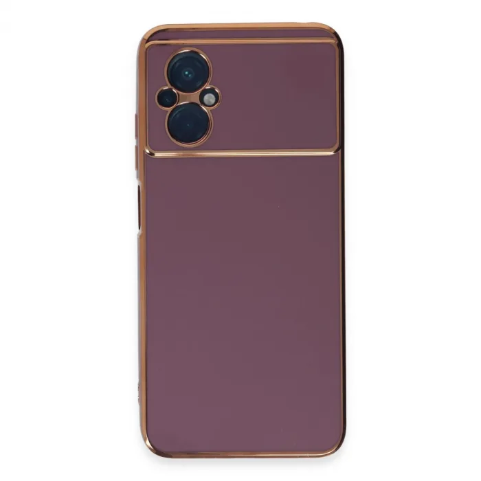Xiaomi Poco M5 Kılıf Volet Silikon - Mor