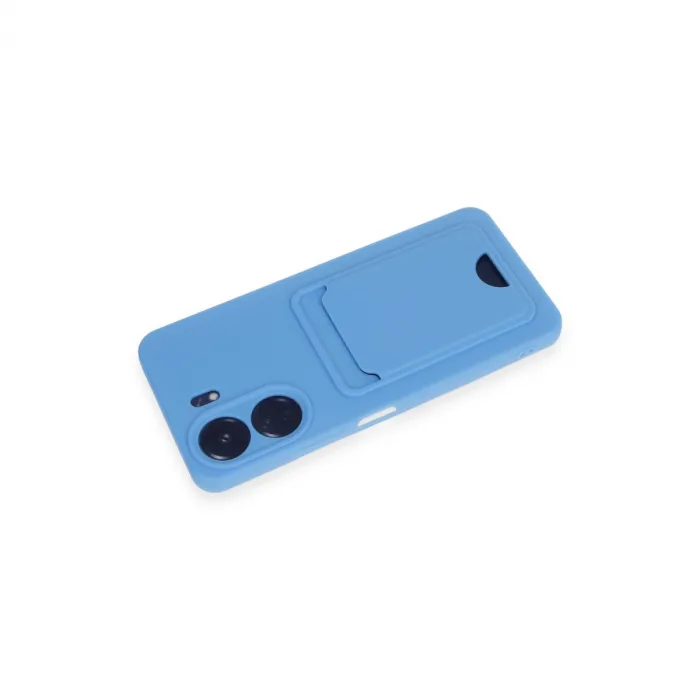 Newface Xiaomi Redmi 13c Kılıf Kelvin Kartvizitli Silikon - Mavi