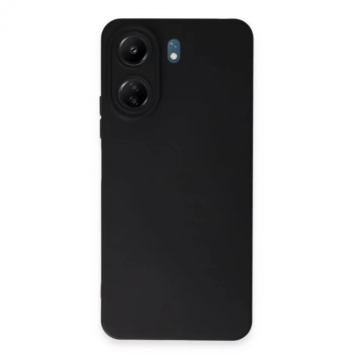 Newface Xiaomi Redmi 13c Kılıf Nano İçi Kadife Silikon - Siyah