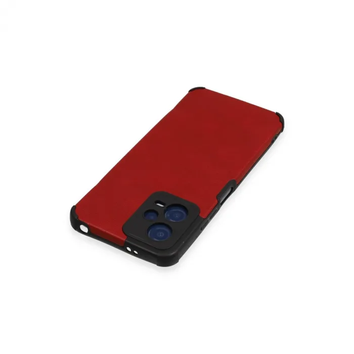 Xiaomi Redmi Note 12 5G Kılıf Loop Deri Silikon - Kırmızı