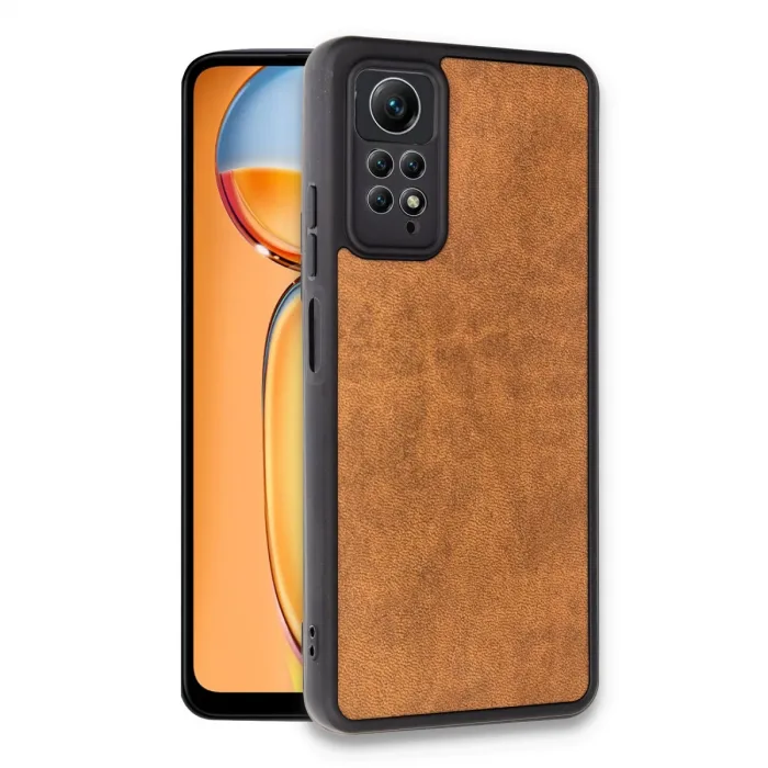 Newface Xiaomi Redmi Note 12 Pro 4g Kılıf Aras Deri Kapak - Taba