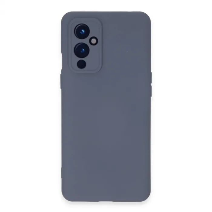 One Plus 9 Kılıf Nano İçi Kadife Silikon - Gri