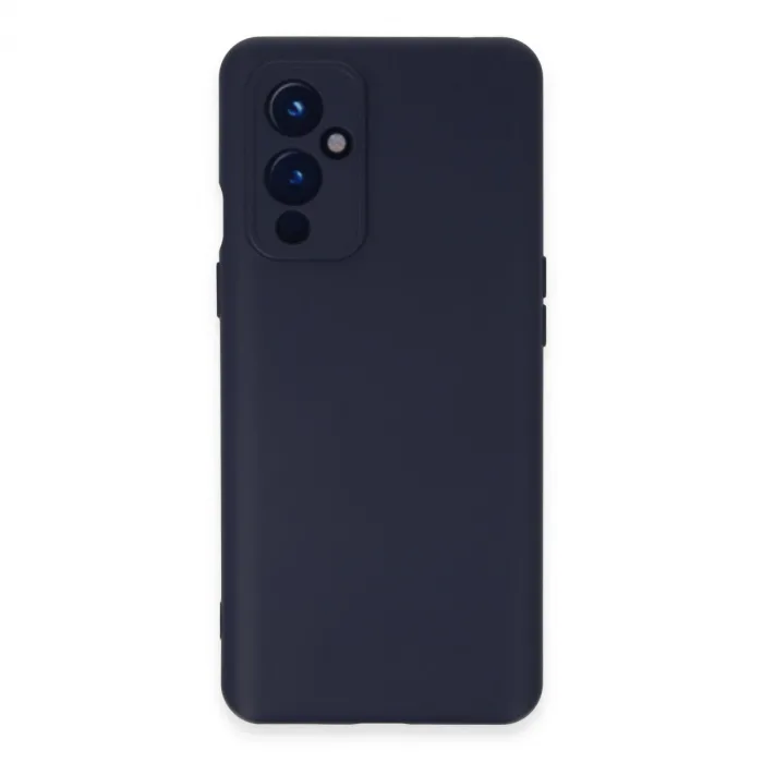 One Plus 9 Kılıf Nano İçi Kadife Silikon - Lacivert