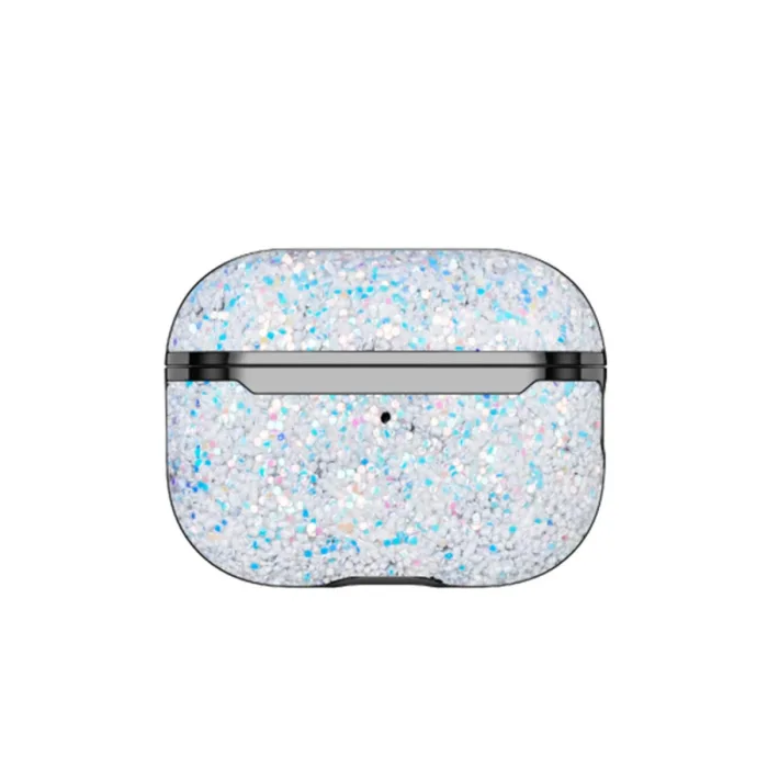 Onegif Airpods 2 (2.nesil) Bright Simli Airpods Kapak - Gümüş