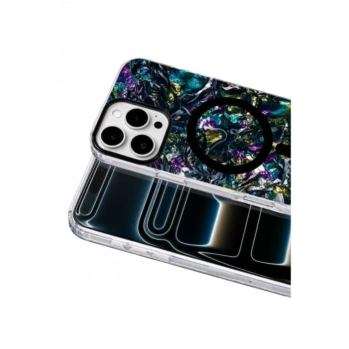 Onegif  İphone 16 Pro Max Mila Dalgalı Magsafe Kapak - Lacivert