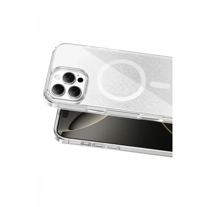 Onegif  İphone 16 Pro Max Sora Simli Magsafe Kapak - Beyaz