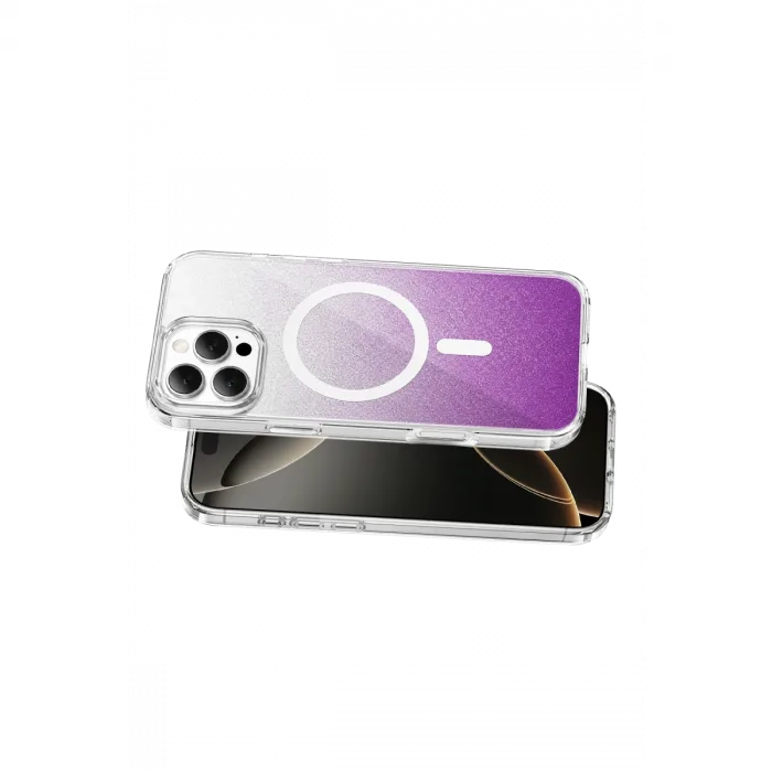 Onegif  İphone 16 Pro Max Sora Simli Magsafe Kapak - Mor