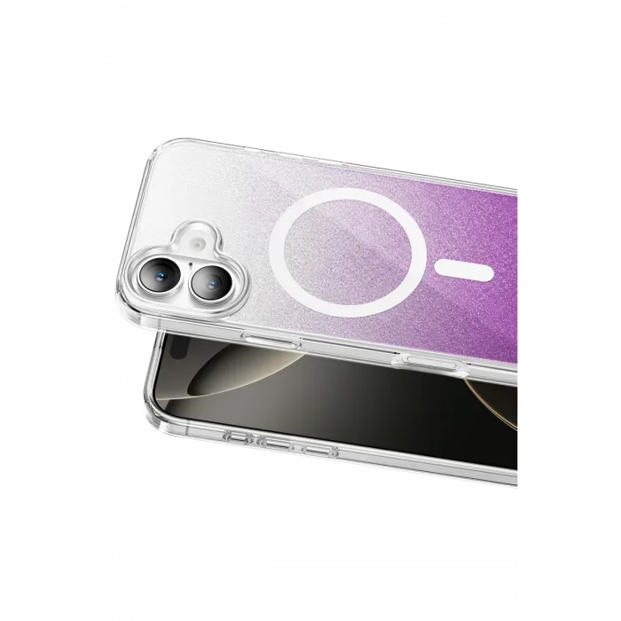 Onegif  İphone 16 Sora Simli Magsafe Kapak - Mor