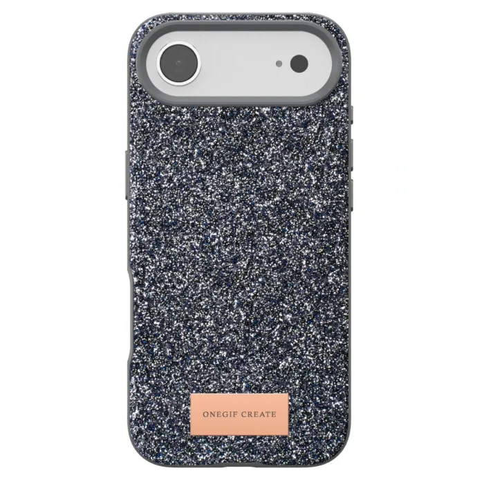 Onegif  İphone 17 Air Bright Simli Kapak - Gümüş