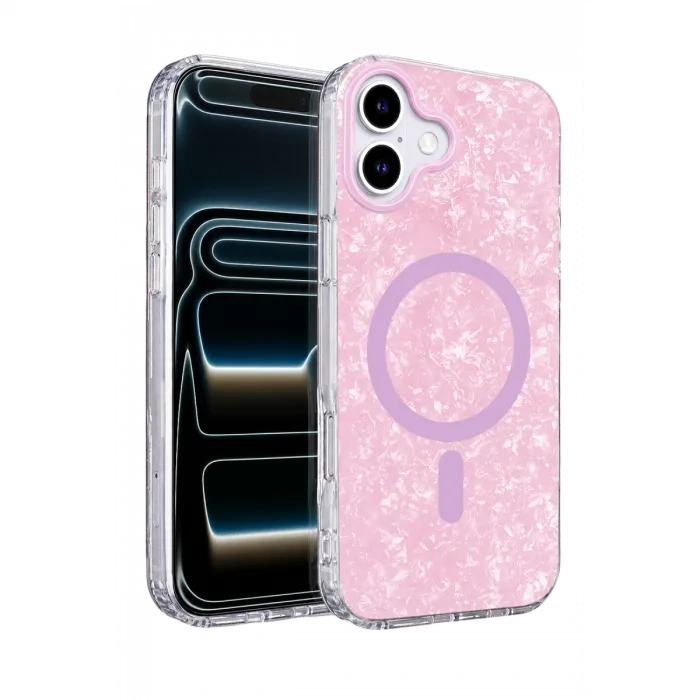 Onegif  İphone 17 Mila Dalgalı Magsafe Kapak - Lila