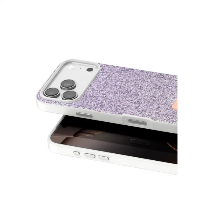 Onegif  İphone 17 Pro Max Bright Simli Kapak - Lila