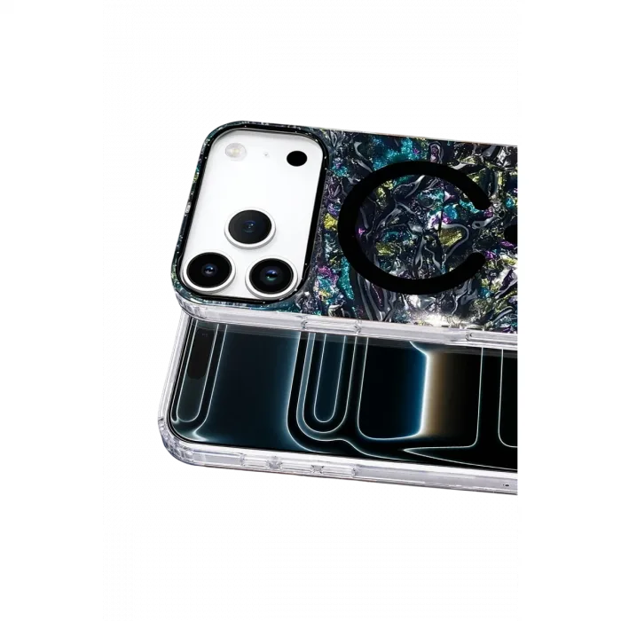 Onegif  İphone 17 Pro Max Mila Dalgalı Magsafe Kapak - Lacivert