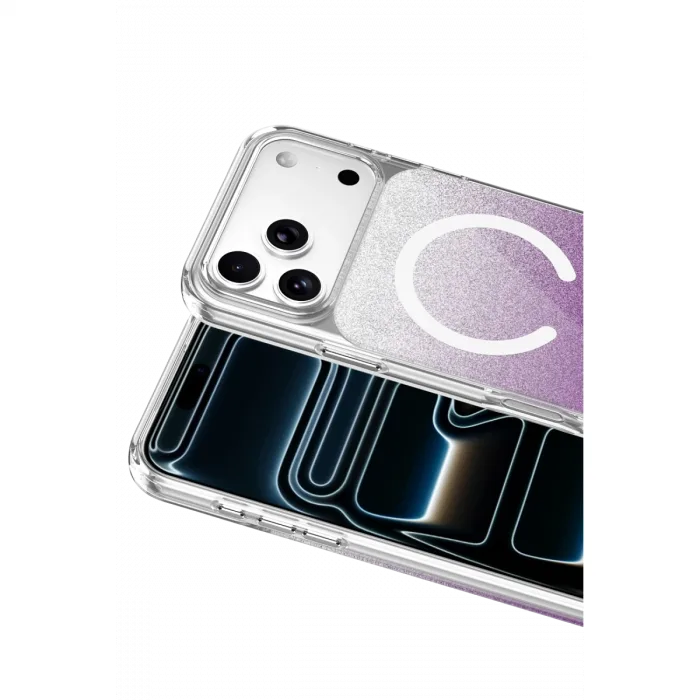 Onegif  İphone 17 Pro Sora Simli Magsafe Kapak - Mor