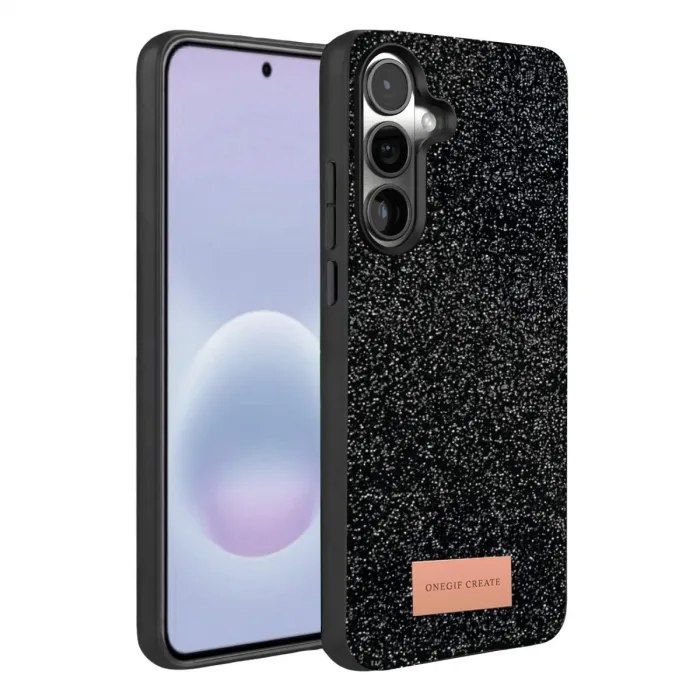 Onegif Samsung Galaxy A37 5g Bright Simli Kapak - Siyah