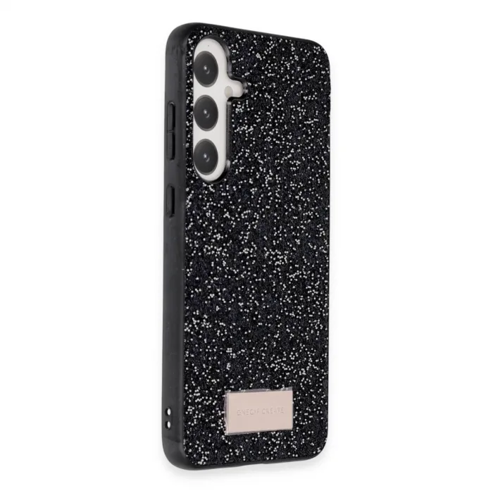 Onegif Samsung Galaxy A55 5g Bright Simli Kapak - Siyah