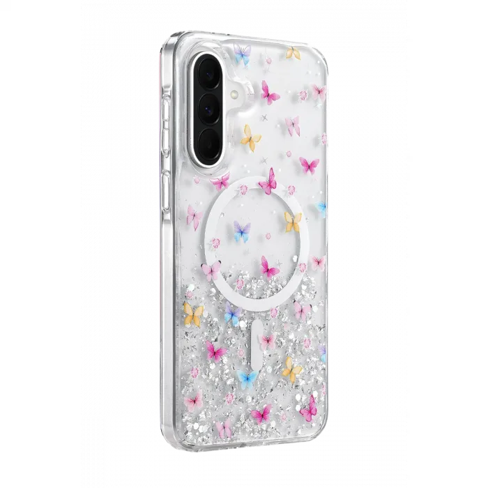 Onegif Samsung Galaxy A56 Misk Simli Magsafe Kapak - Desen 4