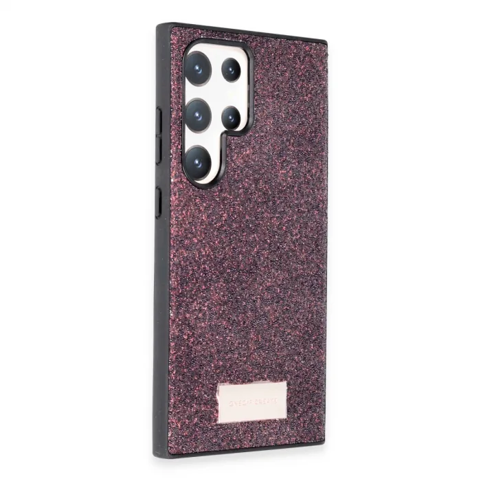 Onegif Samsung Galaxy S23 Ultra Bright Simli Kapak - Derin Mor