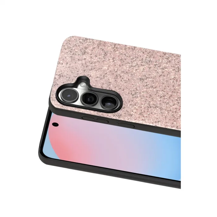 Onegif Samsung Galaxy S24 Plus Bright Simli Kapak - Pembe