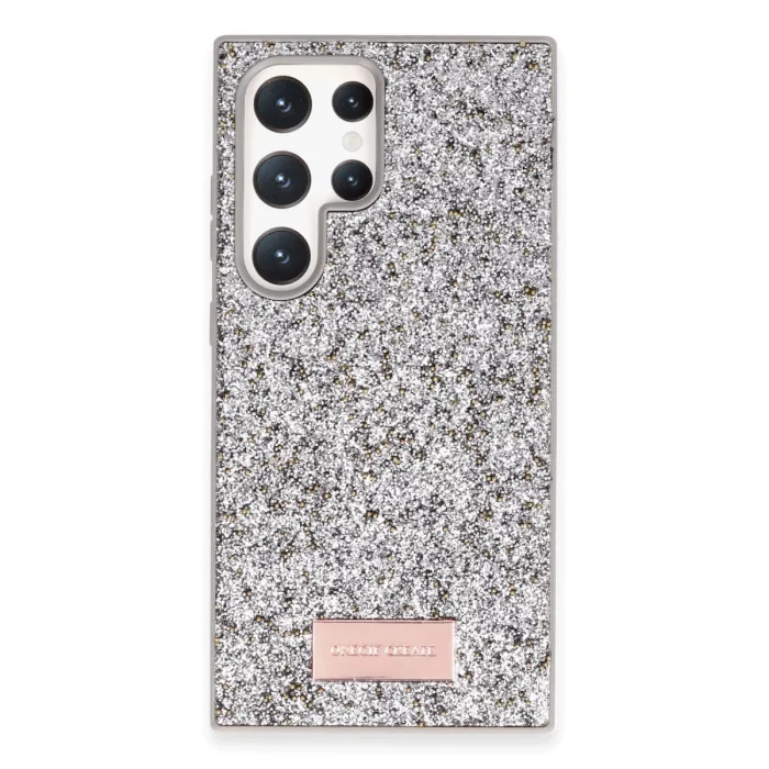 Onegif Samsung Galaxy S24 Ultra Bright Simli Kapak - Gümüş