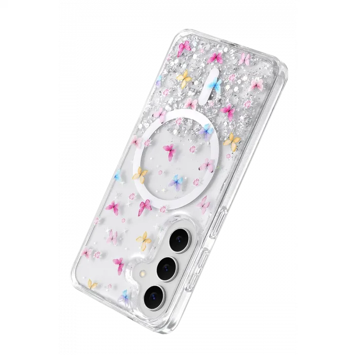Onegif Samsung Galaxy S26 Misk Simli Magsafe Kapak - Desen 4