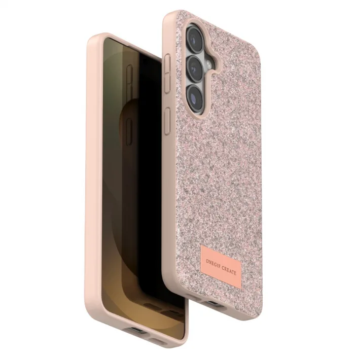 Onegif Samsung Galaxy S26 Plus Bright Simli Kapak - Pembe