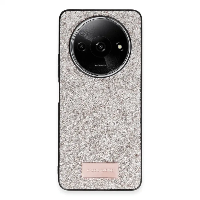 Onegif Xiaomi Redmi A3 4g Bright Simli Kapak - Gold