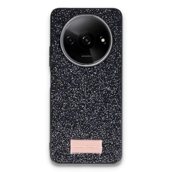 Onegif Xiaomi Redmi A3 4g Bright Simli Kapak - Siyah