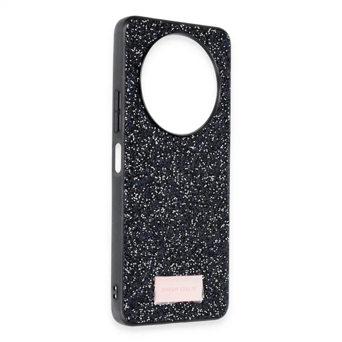 Onegif Xiaomi Redmi A3 4g Bright Simli Kapak - Siyah