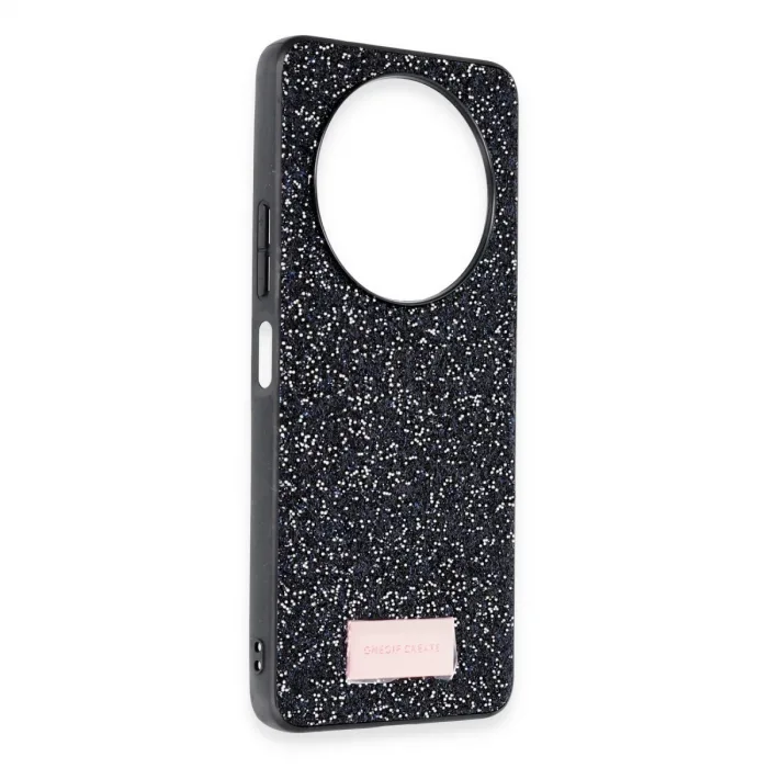 Onegif Xiaomi Redmi A3 4g Bright Simli Kapak - Siyah