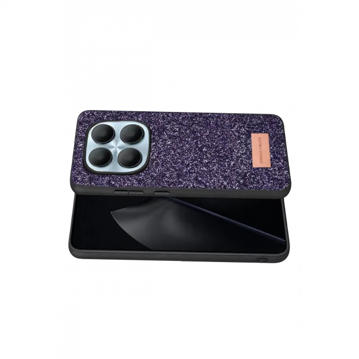 Onegif Xiaomi Redmi Note 15 Pro 5g Bright Simli Kapak - Derin Mor