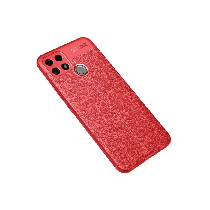 Oppo A15 Kılıf Auto Focus Kapak - Kırmızı