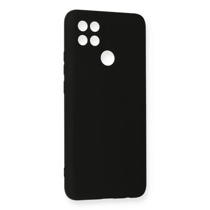 Oppo A15 Kılıf Nano İçi Kadife Silikon - Siyah