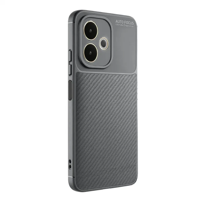 Oppo A5 Pro 4g Kılıf Auto Focus Karbon Kapak - Gri