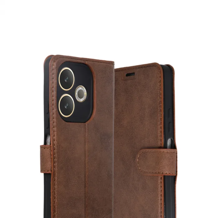 Oppo A5 Pro 4g Trend S Plus Kapaklı Kılıf - Taba