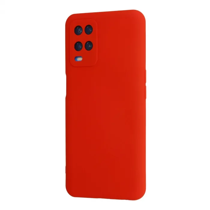 Oppo A54 4g Kılıf Nano İçi Kadife Silikon - Kırmızı