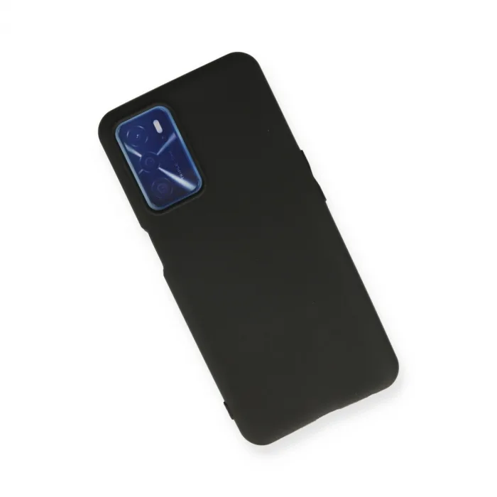 Oppo A55 Kılıf First Silikon - Siyah