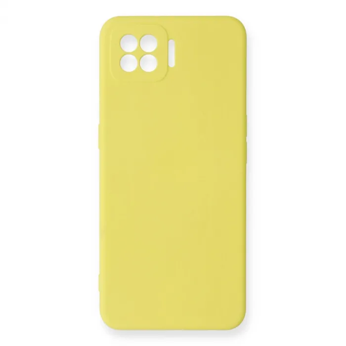 Oppo A73 Kılıf Nano İçi Kadife Silikon - Sarı