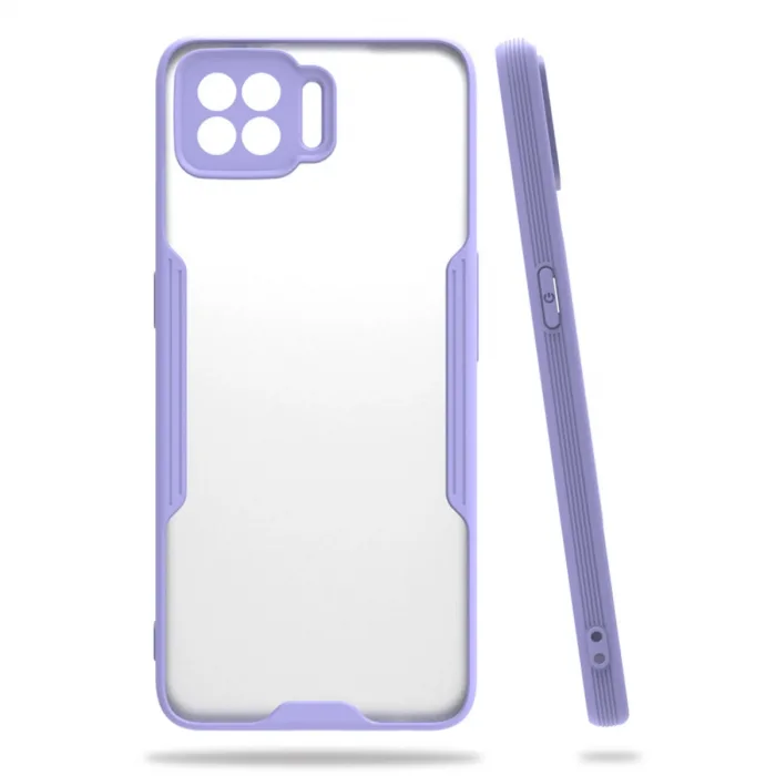 Oppo A73 Kılıf Platin Silikon - Lila