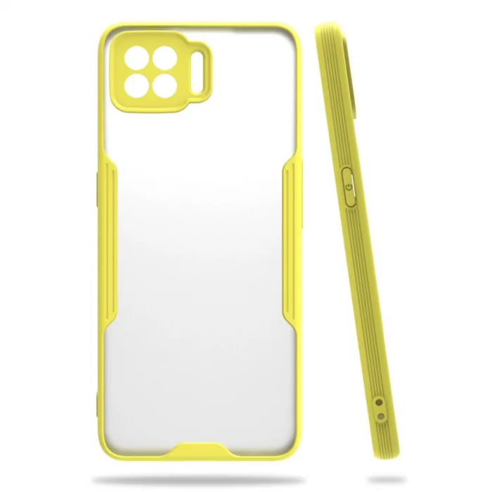 Oppo A73 Kılıf Platin Silikon - Sarı