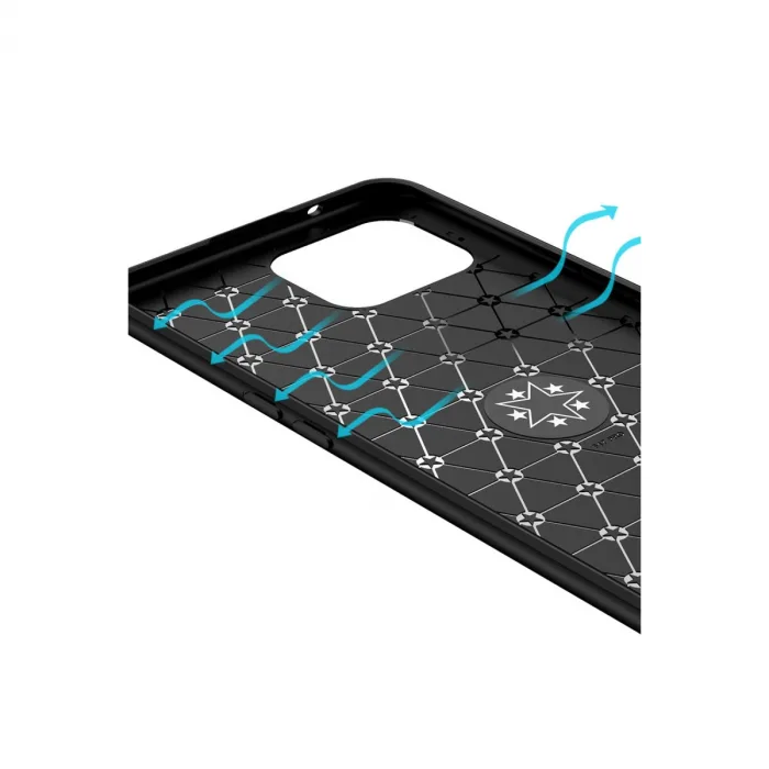 Oppo A73 Kılıf Range Yüzüklü Silikon - Siyah-kırmızı