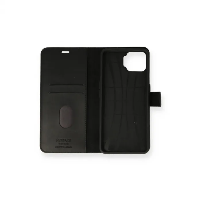 Oppo A73 Kılıf Trend S Plus Kapaklı Kılıf - Siyah