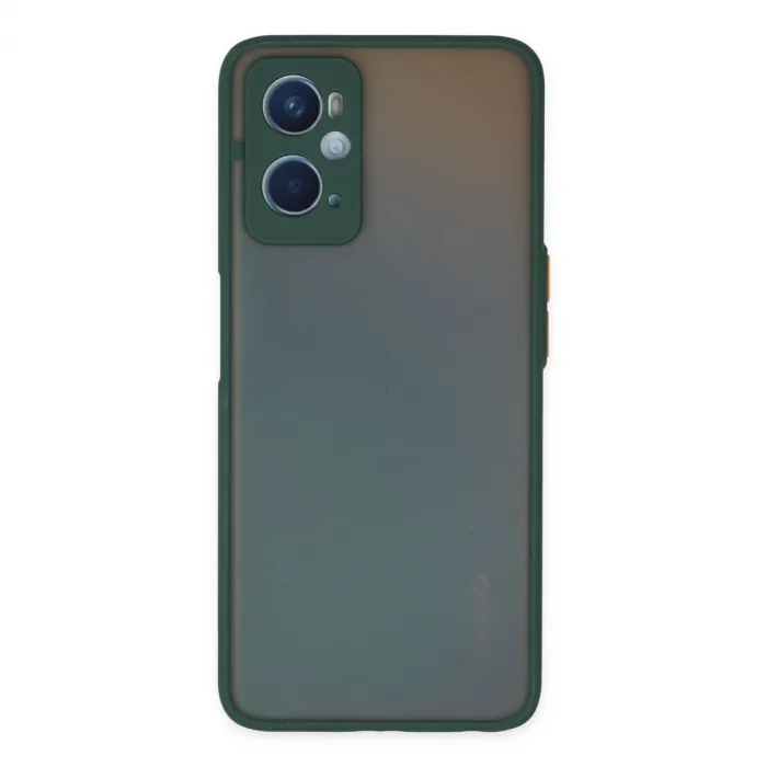 Oppo A96 Kılıf Montreal Silikon Kapak - Yeşil