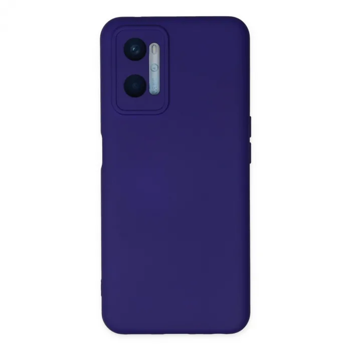 Oppo A96 Kılıf Nano İçi Kadife Silikon - Mor