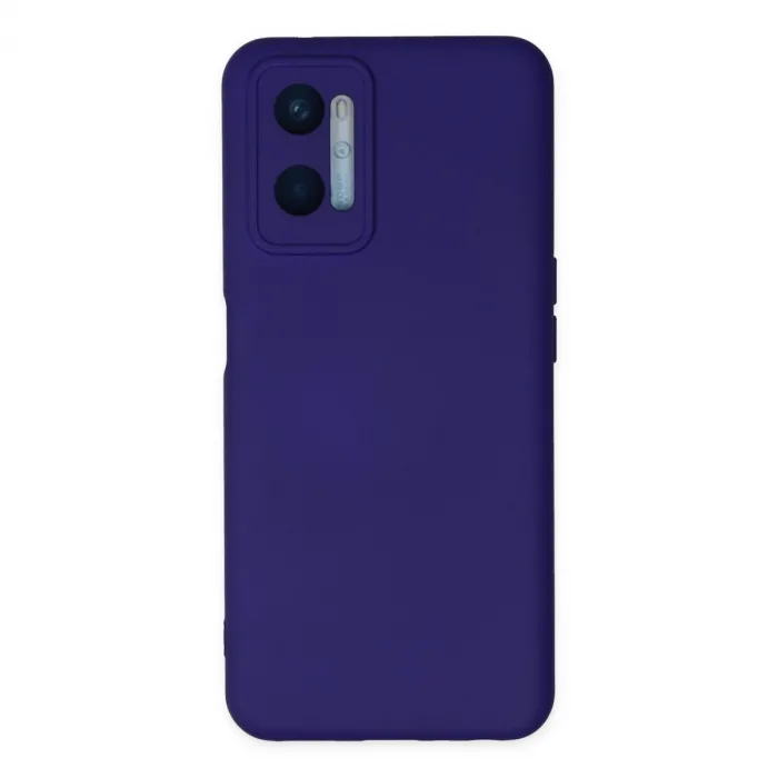 Oppo A96 Kılıf Nano İçi Kadife Silikon - Mor