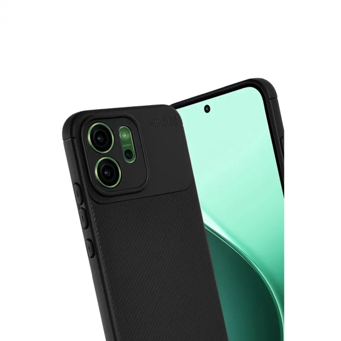 Oppo Reno 14 Auto Focus Karbon Kapak - Siyah