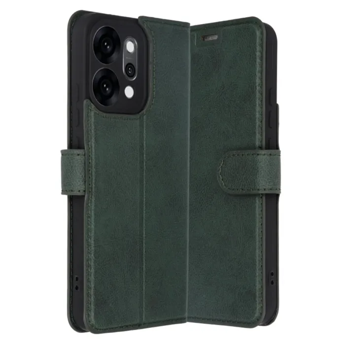 Oppo Reno 14 Trend S Plus Kapaklı Kılıf - Yeşil